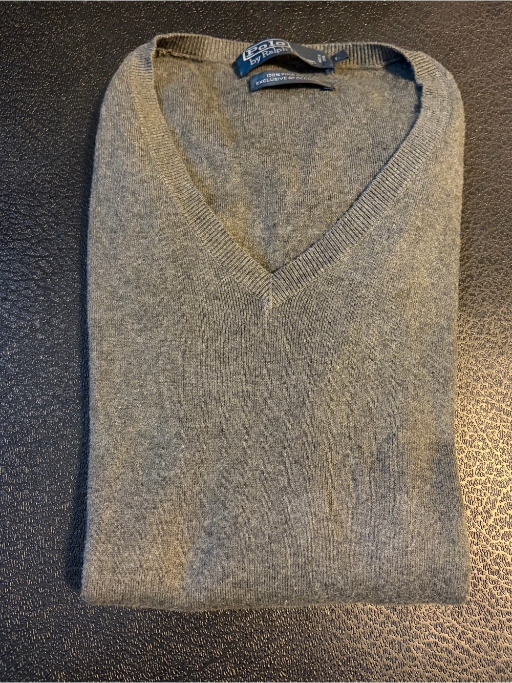 Polo by Ralph Lauren Men's V-Neck Sweater - Gray